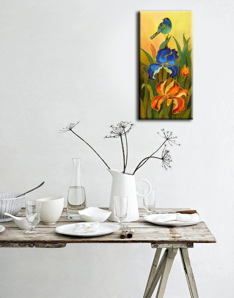 ORIGINAL Painting Silk Painting Acrylic Etsy