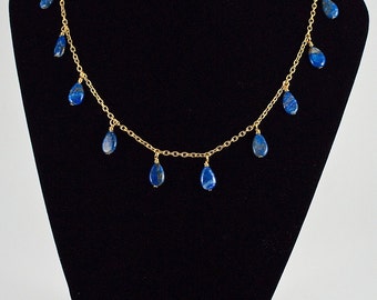 Lapis Teardrop Necklace