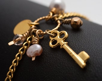 Secret Key & Charm Bracelet