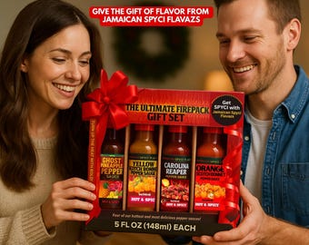 Personalized Hot Sauce Gift Set for Men & Women – 4 Pack Gourmet Sauces