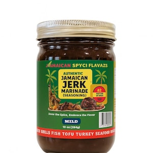 Mild Jamaican Jerk Marinade Seasoning | Bold, Smoky Blend for Grilling, Roasting & More, Caribbean Jerk, Jerky Spice for Meat and Veggies