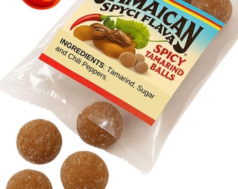 Bolitas de tamarindo jamaiquino picante: dulces veganos de chile