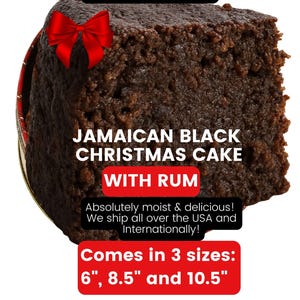 Personalized Jamaican Black Rum Christmas Cake – Spiced Caribbean Fruitcake