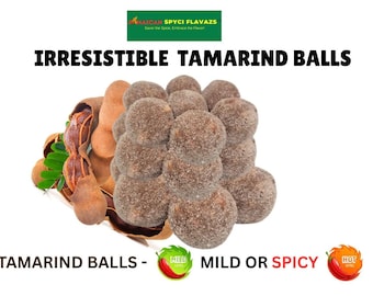 Bolitas de Tamarindo / Dulces de Tamarindo Suaves o Picantes / Snacks Saludables / Tamarindo