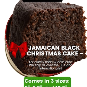 Jamaican Black Christmas Cake (No Rum) – Moist Spiced Caribbean Fruit Cake, Holiday Dessert Gift