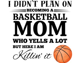 Baloncesto png svg: Mamá del baloncesto arrasando (Archivo digital)
