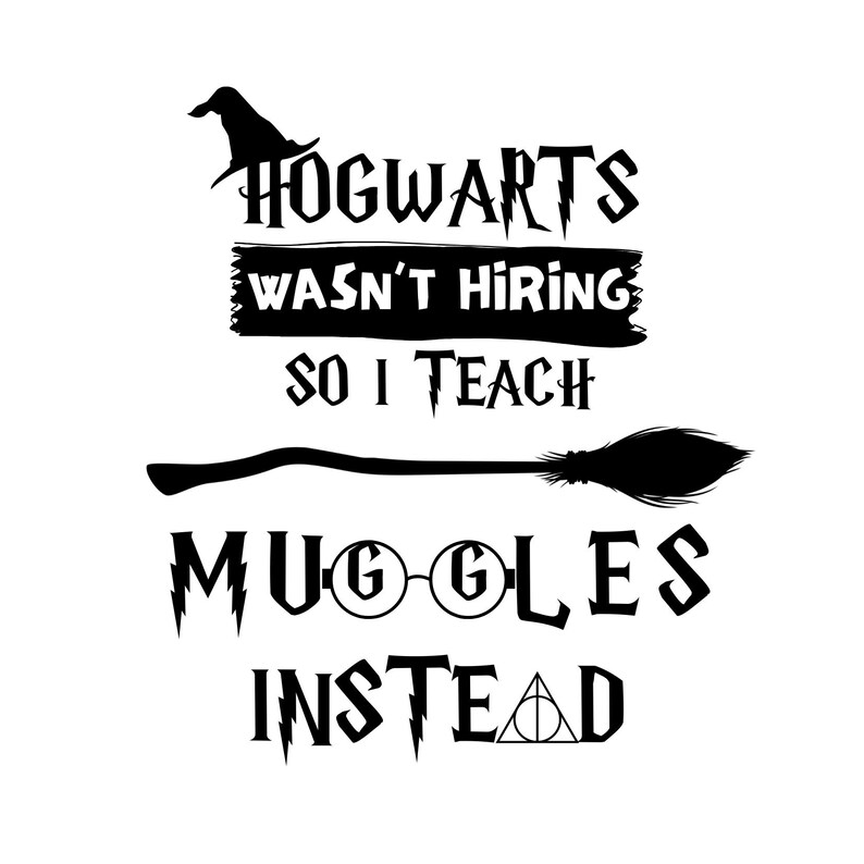 Muggle Text Hogwarts Teacher of Muggles Png Svg Harry Potter (digital File) - Etsy