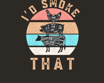 Fumaría esa divertida barbacoa png svg