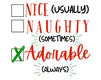 PNG SVG de Navidad adorable y traviesa