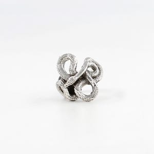 Sterling Silver Snake Ring – Handmade 925 Silver Serpent Jewelry for Men and Women – Elegant and Bold Design Perfect for Everyday Wear