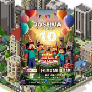 Minecraft Birthday Invitation Template, Gamer Party Card, Editable Canva, Pixel Block Game Theme, Printable Kids Invite, Instant Download, Minecraft Birthday Invitation Template, Gamer Party Card, Editable Canva, Pixel Block Game Theme, Printable Kids Invite, Instant Download, Minecraft Birthday Invitation Template, Gamer Party Card, Editable Canva, Pixel Block Game Theme, Printable Kids Invite, Instant Download, Minecraft Birthday Invitation Template, Gamer Party Card, Editable Canva, Pixel