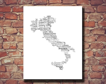 Italy Art, Italy Printable, Italy Map, Italy, Italy Wedding, Italy Gift, Italy Wall Art, Italy Wall Decor, Digital, Italian Wedding, Poster