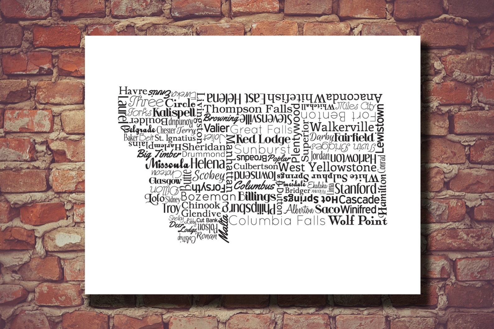 Montana Art Montana Printable Montana Print MT Montana - Etsy
