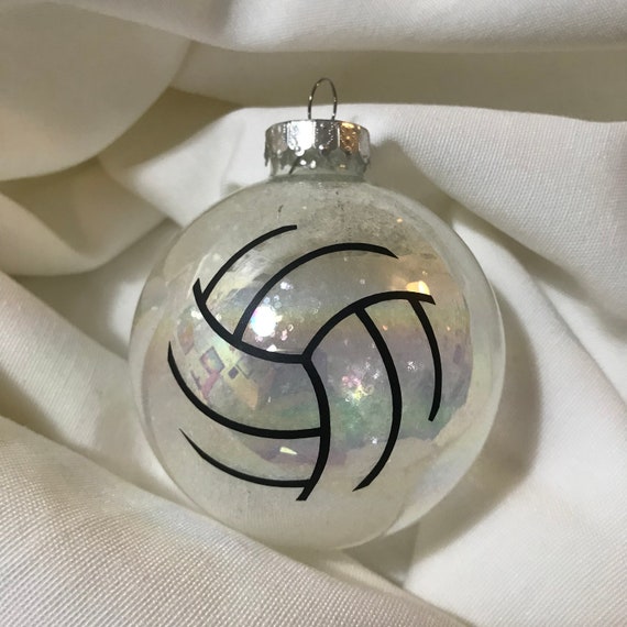 Volleyball Ornament Volleyball Christmas Ornament Volleyball Etsy
