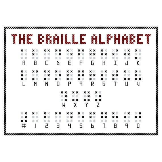 Braille Number Chart