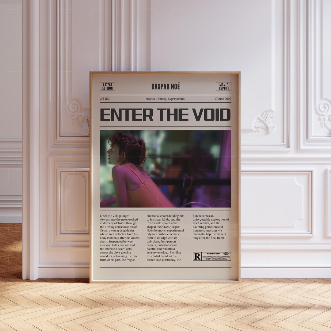 Enter the Void Minimalist Movie Poster | Gaspar Noé Psychedelic Art ...