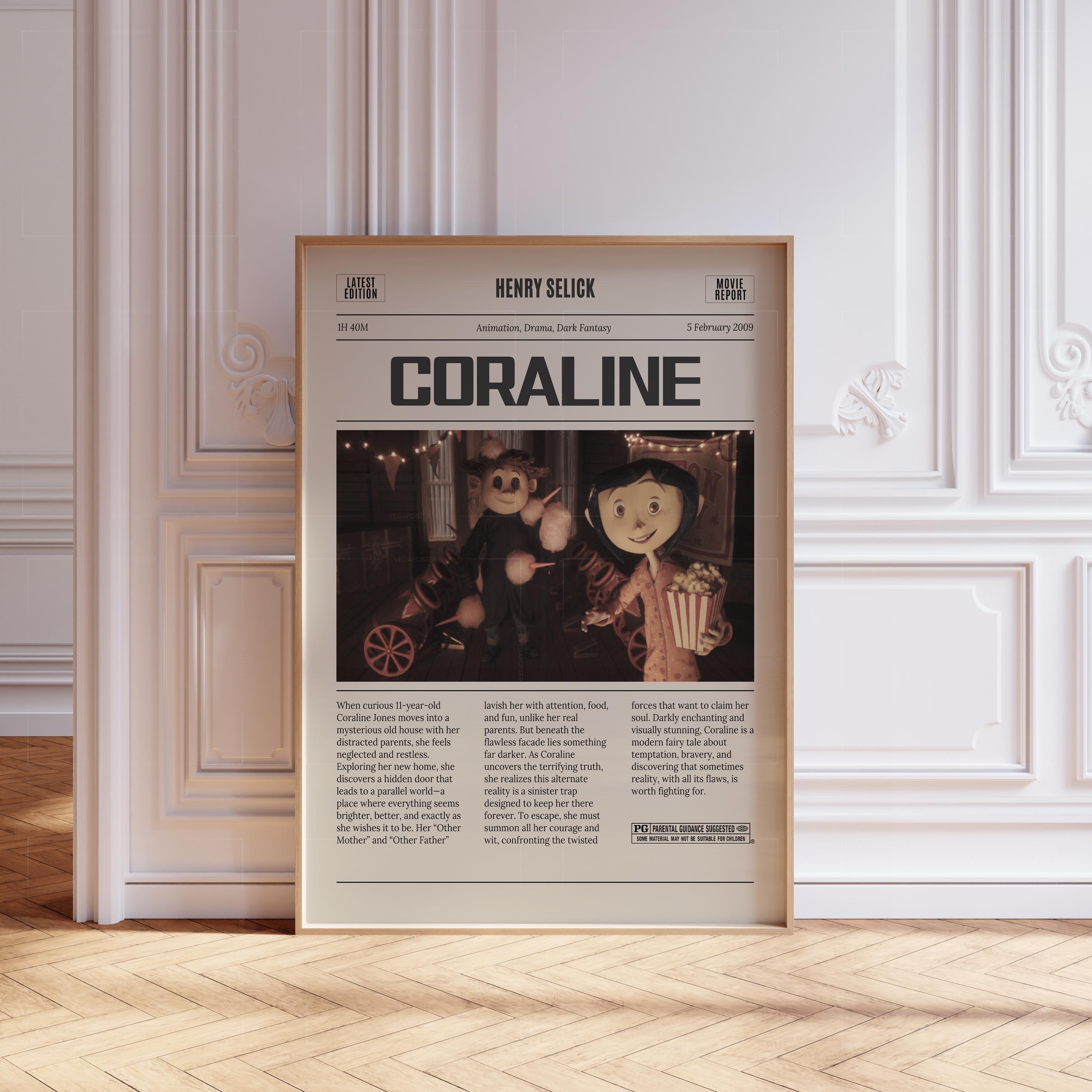Coraline 'Braver' One Sheet Wall Poster – 22.375" X 34" Glossy Poster With 30 Push Pins Included - View #10