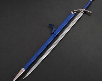 Glamdring-zwaardreplica: Gandalf's Lord of the Rings-verzamelobject met displayplaquette