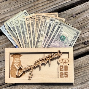 Porta dinero de regalo de graduación personalizado Porta dinero de regalo de graduación personalizado de 2025 Foto de recuerdo de graduación Regalo único