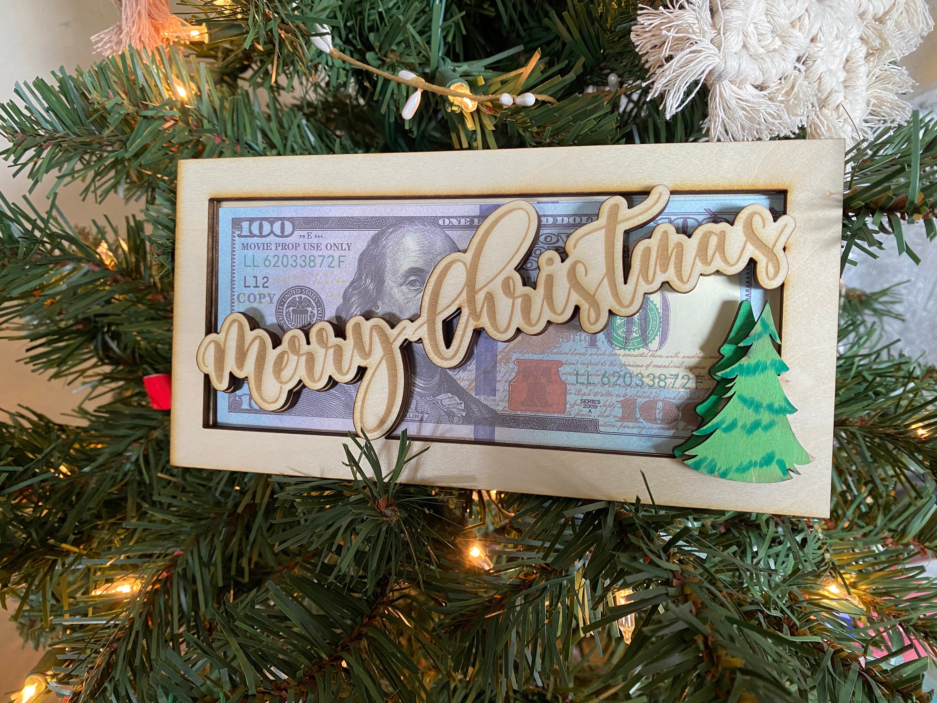 thumbnail image 2 of Creative Christmas Cash Gift, Money Holder With 10 Slots For 2 of 14