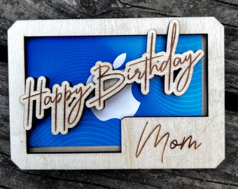 Happy Birthday Gift Card Holder Personalized Money Holder Personalized Birthday Gift Money Holder Personalized Money Holder Birthday Custom