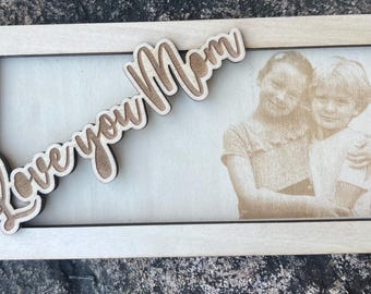 Porta soldi per la festa della mamma, porta soldi personalizzato con foto, biglietto di auguri fatto a mano personalizzato e regalo per la mamma, regalo di compleanno, ricordo per la mamma