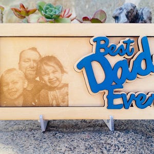 Cadeau fête des pères, porte-monnaie avec photo, porte-monnaie personnel, anniversaire, carte faite main personnalisée et cadeau pour papa, cadeau grand-père, souvenir de papa
