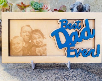 Porta soldi per la festa del papà, porta soldi personalizzato con foto, biglietto di auguri fatto a mano e regalo per papà, regalo per nonno, ricordo per papà