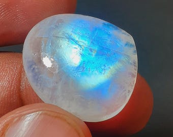 Rare Royal Blue MoonstoneRainbow Moonstone Cabochon: Polished Moonstone Crystals