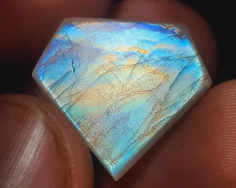 Rare Royal Blue MoonstoneRainbow Moonstone Cabochon: Polished Moonstone Crystals