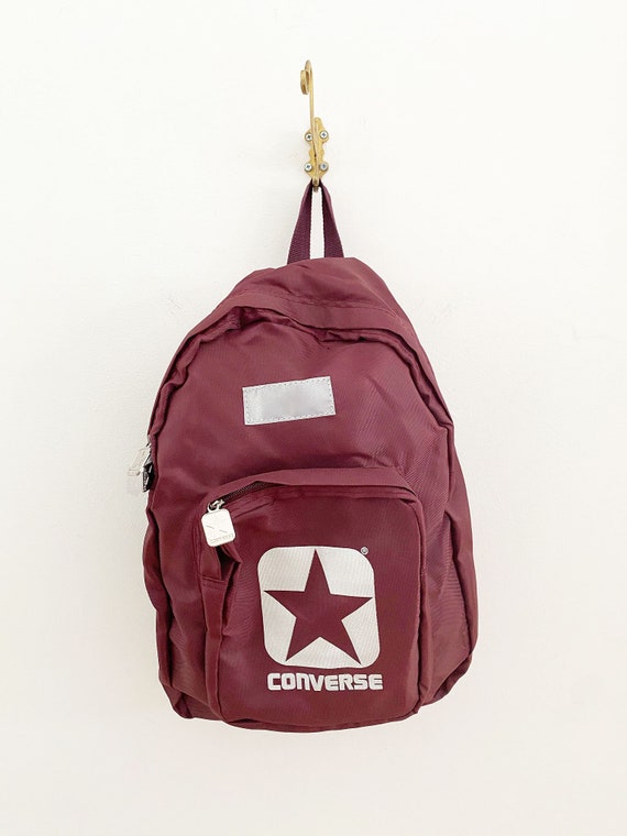 Vintage 1990's Maroon Converse Back Pack, 1990's C
