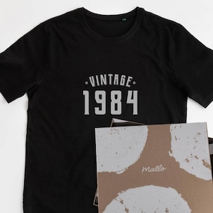40th Birthday Vintage T Shirt, 1984 Birthday Shirt For Men, 40th Gift For Him, Fortieth Milestone Tee, Retro Birthday Shirt, Gift for Dad