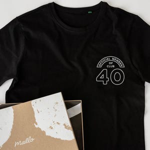 40th Birthday T Shirt Men, Official Club 40 Tee, Funny 40th Gift For Him, Vintage 1984 Birthday Shirt, Milestone Party Outfit, Gift for Dad