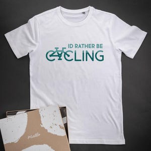I’d Rather Be Cycling T Shirt, Funny Bike Shirt For Cyclists, Cycling Gift For Men, Mountain Biker Tee, Bicycle Rider Shirt, Cycle Dad Gift