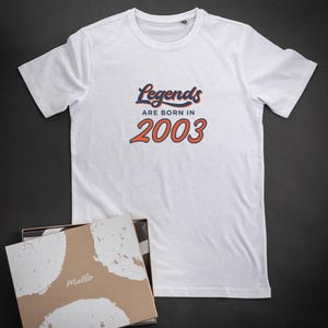 Legends Are Born In 2003 Shirt, 21st Birthday T Shirt For Him, Funny 21st Birthday Gift, Mens 21st Birthday Tee, Twenty First Birthday