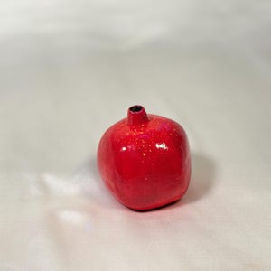Clay Pomegranate – Handmade Realistic Faux Fruit for Table Decor or Photography Props