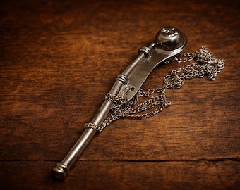 Handcrafted Brass Bosun Pipe | Boatswain Whistle | Nautical Call Pipe | Solid Brass Maritime Gift