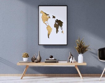 World Map of the Laser Cut File SVG layered World Map Instant Download Laser Cut Map of the World Mandala Laser Cut World Template Laser DXF