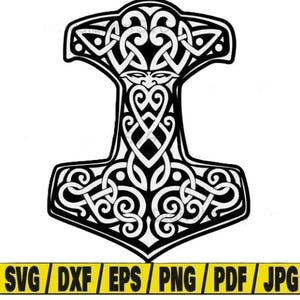 Vector Files, Laser Cutting Hammer of Thor Design Cdr, Eps, Dxf, Dwg and SVG