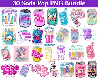 Soda Pop Birthday PNG Bundle – Party Designs (Digital Download)