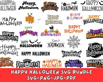Happy Halloween SVG Bundle: Cricut & Silhouette Designs (Digital Download)