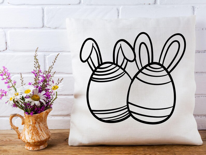 Easter Egg SVG Bundle: Silhouette Vector Cut Files (digital Download ...