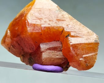 Rare Scheelite Crystal Point: Orangish Mineral Specimen, Pakistan (33gm, 3x2cm)