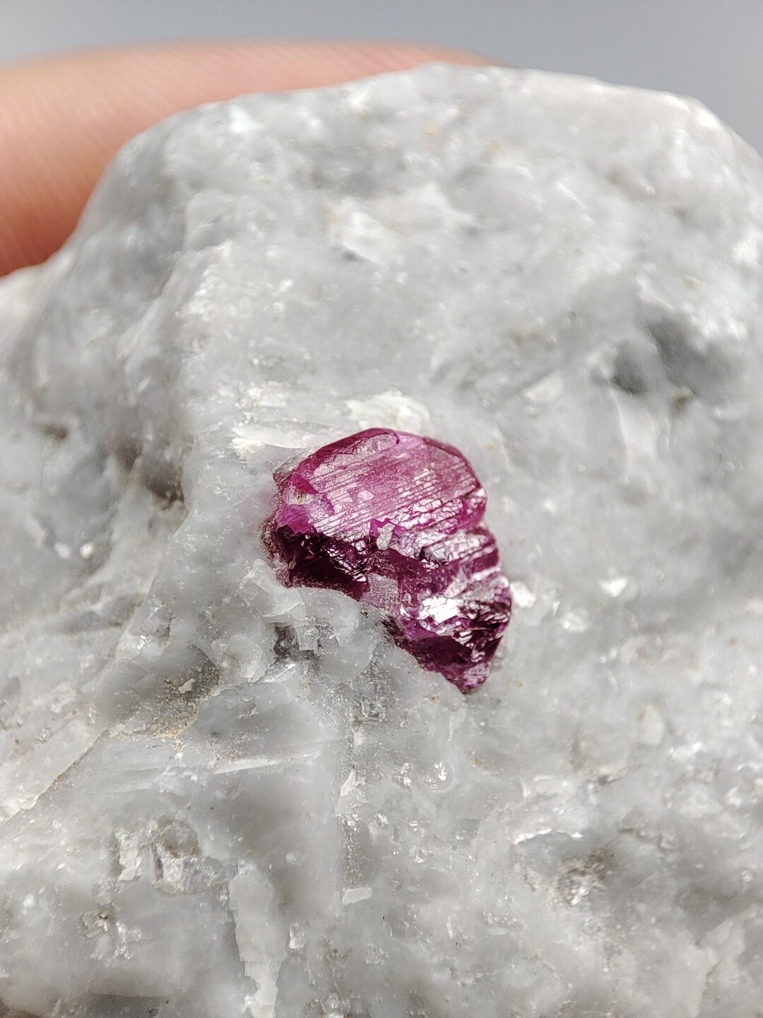 Fluorescent Ruby Crystal Specimen: Hunza Valley Mineral, 38gm - Etsy
