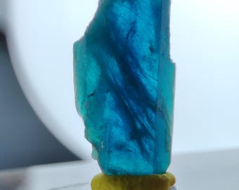 アズライトアラゴナイト標本：パキスタン鉱物展示（216グラム、7 x 5