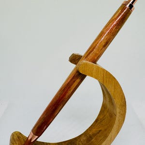 Handcrafted Flame Box Elder Wood Ball Point Pen One Of A KInd