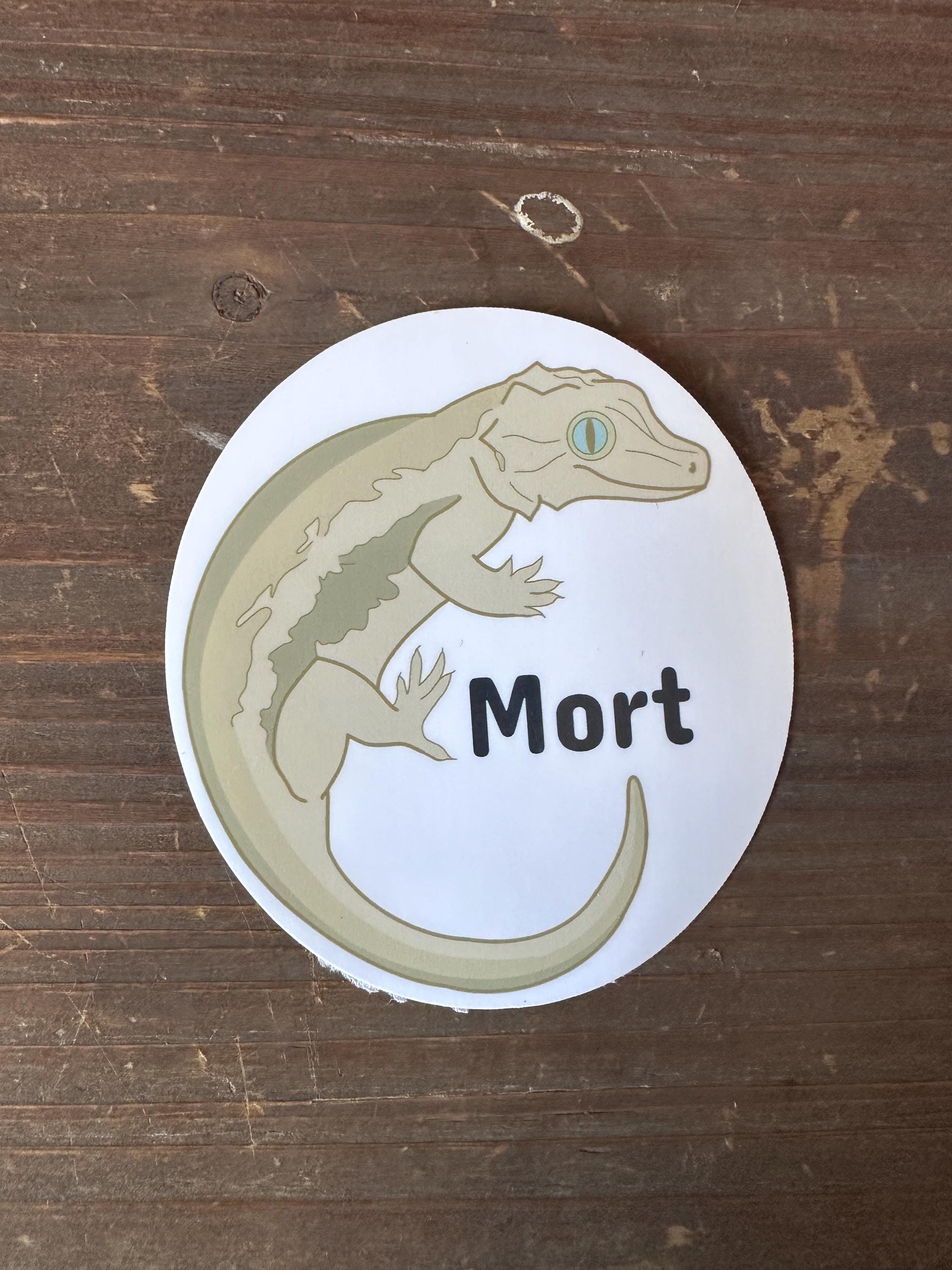 Custom Gargoyle Gecko Sticker- Great For Labeling Enclosures!
