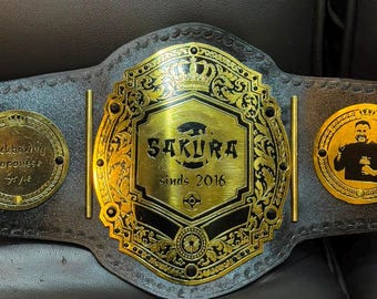 Custom Heavyweight Championship Belt | Personalized Wrestling, Boxing & MMA Title Belt | Fantasy League , Boyfriend Gift