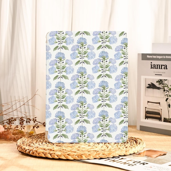 Elegant Flowers iPad Air 6 7 Case with Pencil Holder iPad Pro 13" 12.9" 11" 2024 Mini 7/6, 10.9" iPad 10/9/8th gen, 10.2", Rotatable Case