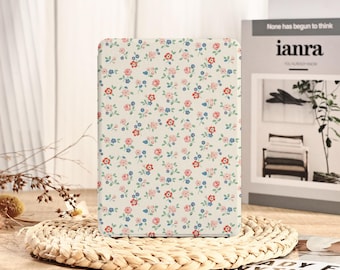Romantic Floral All New Kindle Case with Hand Strap, Paperwhite 6.8'' Cover, Kobo Clara Case, Kindle Paperwhite 12th Gen, Personalized Gift